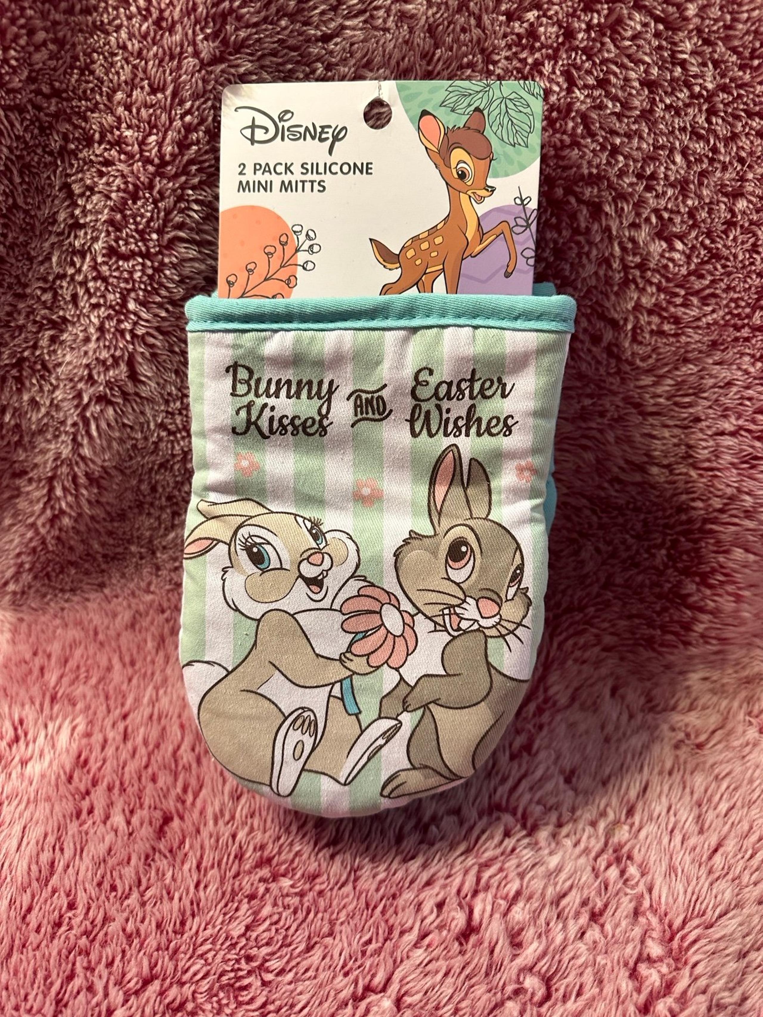 Disney Bambi Thumper Bunny Kisses and Easter Wishes 2-Pk Silicone Mini Mitt