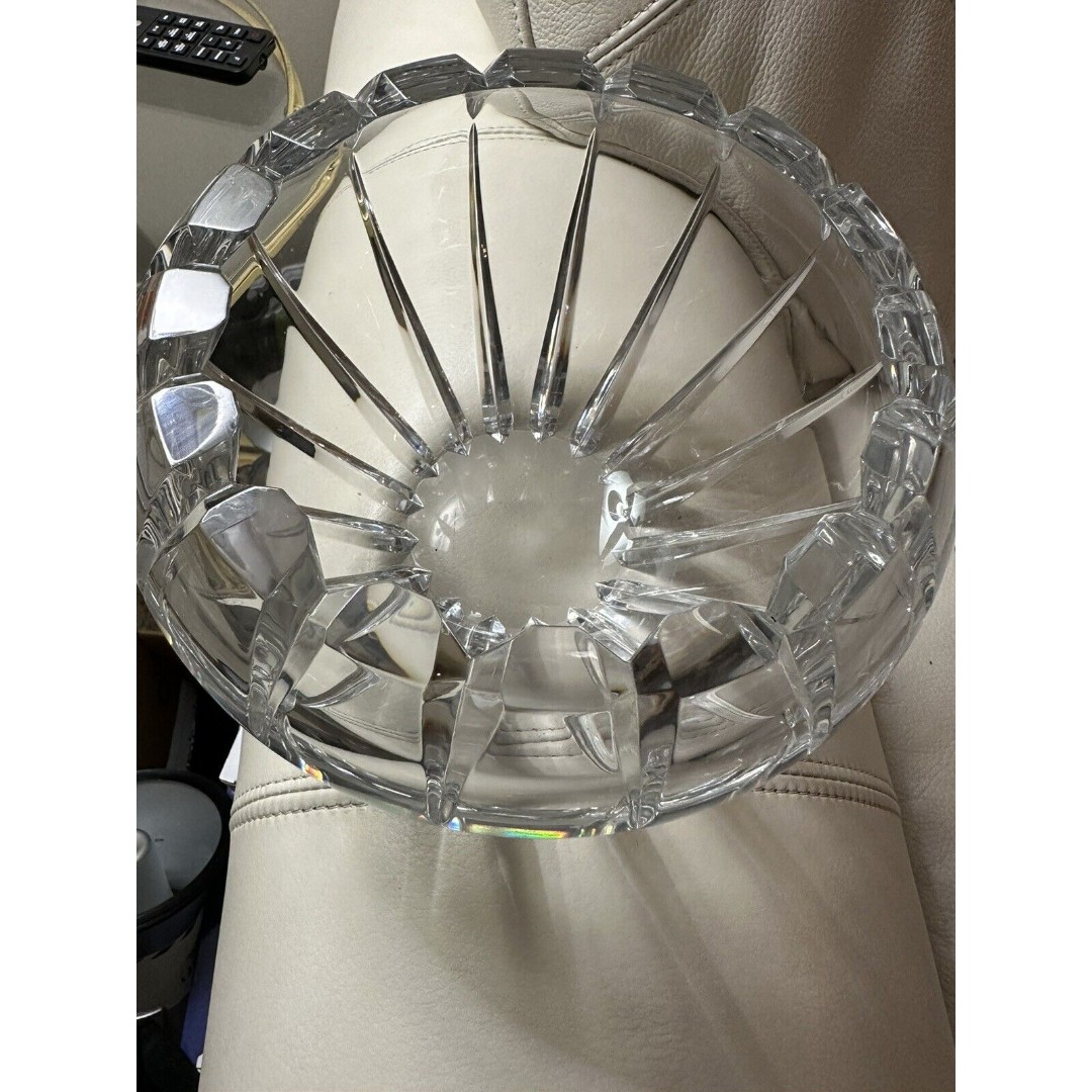 Vintage Large Elegant Lead Crystal Cut Glass Large Bowl Almost 7 LBS
