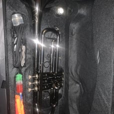 Flower Engraved Trumpet