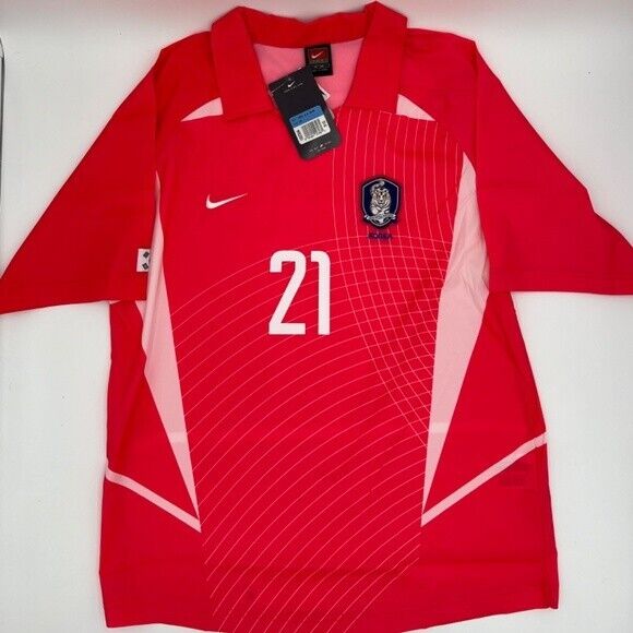 Ji-sung Park #21 South Korea 2002/2003 ORIGINAL Nike Vintage NWT Soccer Jersey
