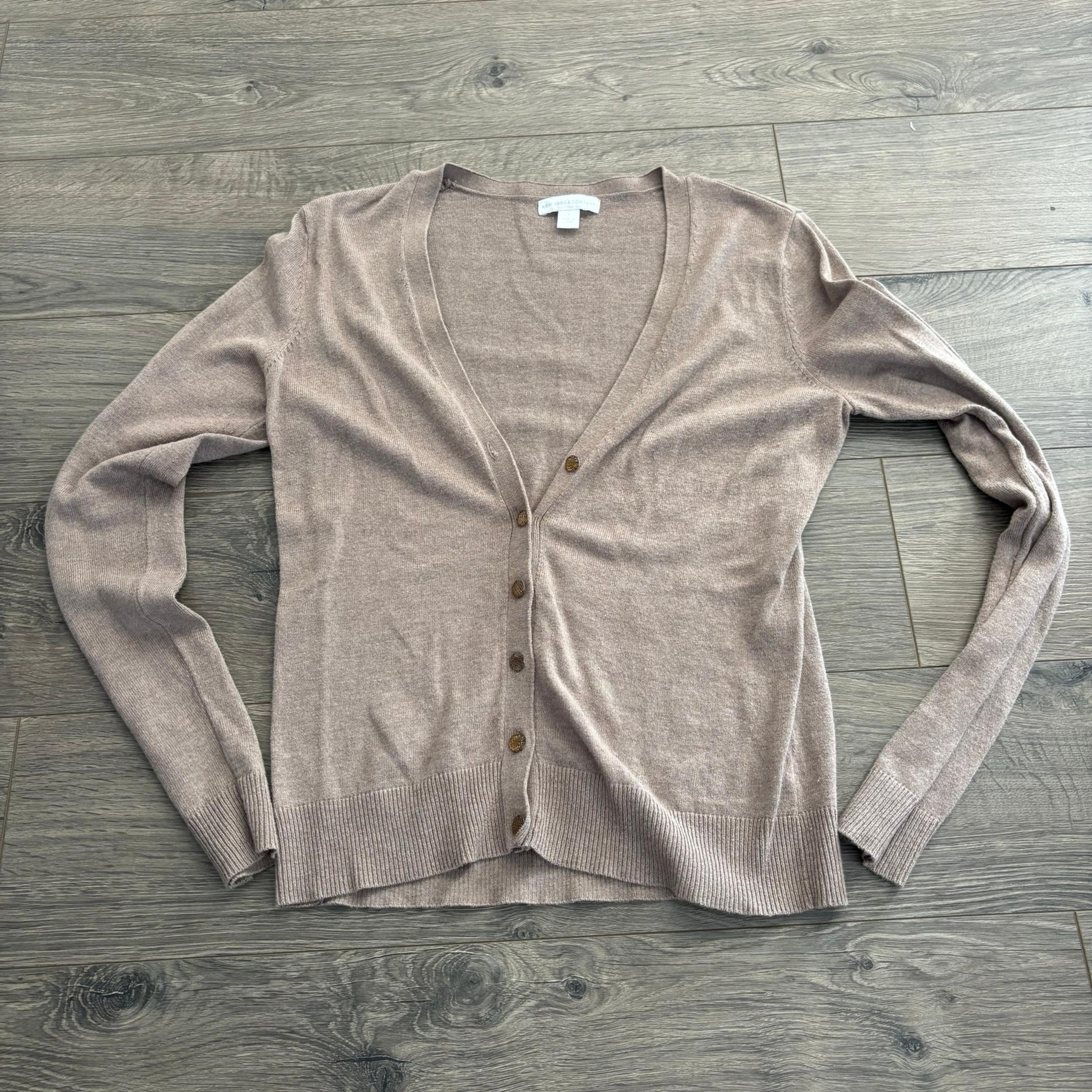 New York & Company Button-Up Cardigan - Size Small