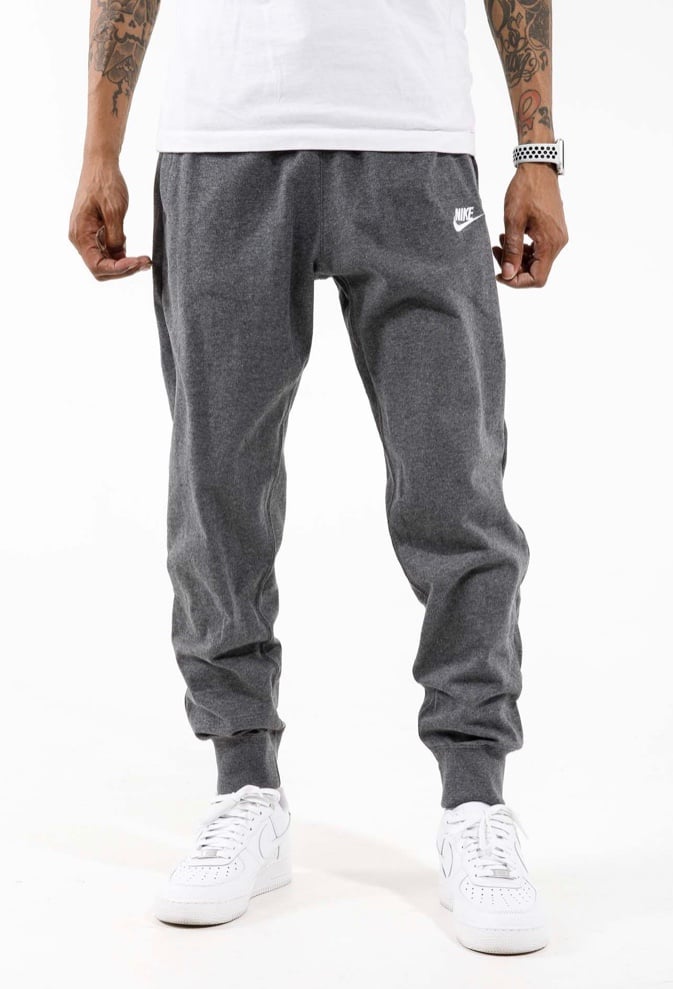 Nike Sportswear® Jersey Knit Cuffed Joggers in Charcoal Hthr BV2766-071 - Ⓛ