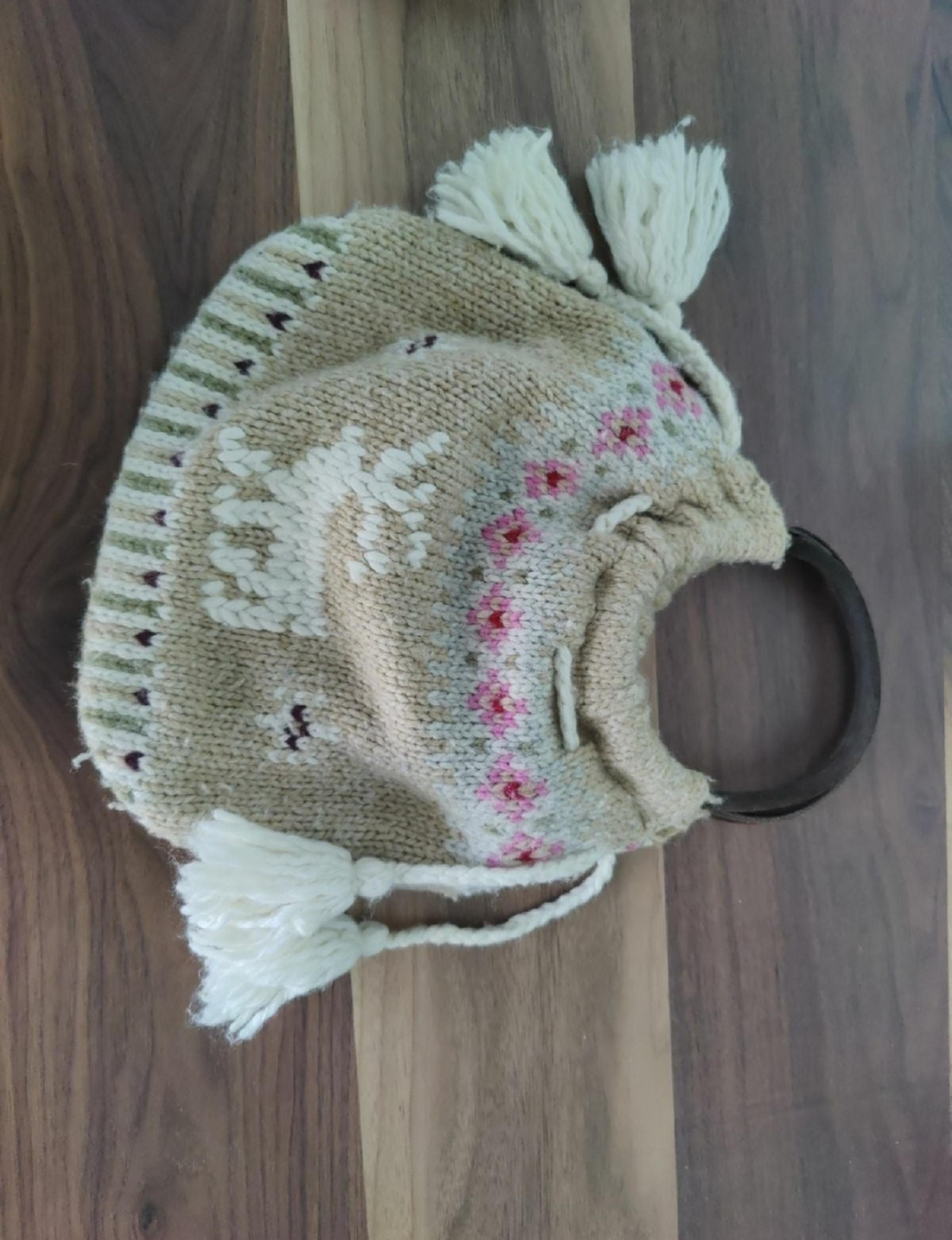 Knit vintage boho hippie bag 90s Phish Grateful Dead purse cozy VSCO girl