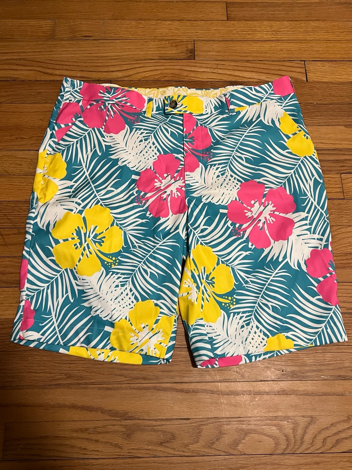 Loudmouth Heritage Short Golf Hawaiian Flowers Men 40