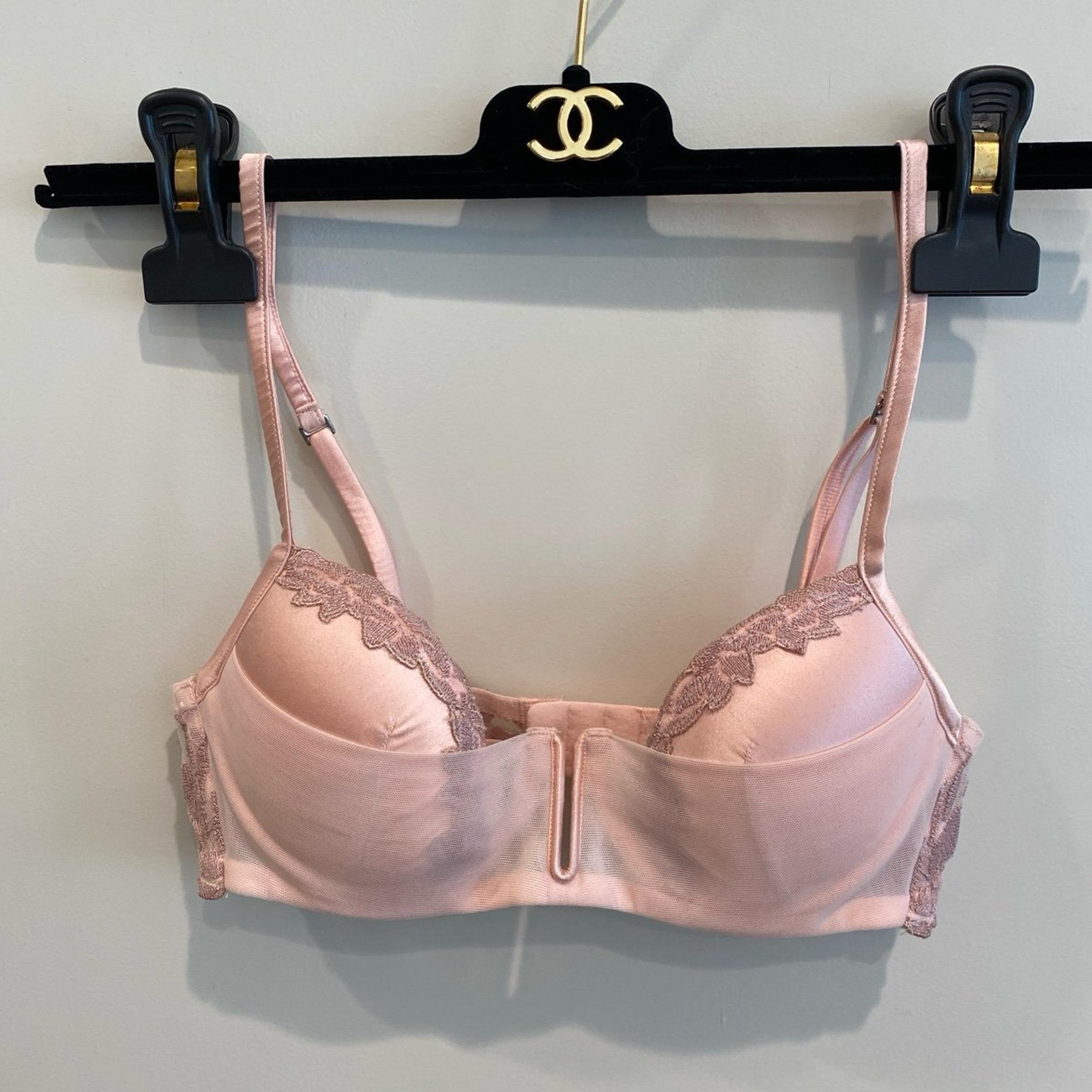 Retl$425 32B La Perla Pink silk Tulle embroider :)