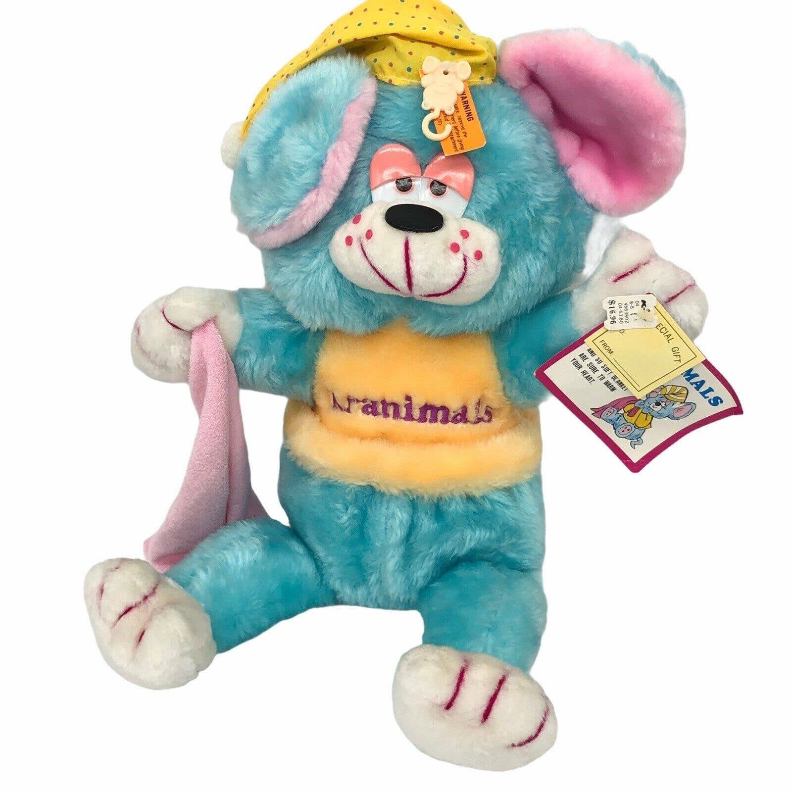 Vintage Plush Original Kranimals Bedtime Bear Kmart Collectables 1985 NWT