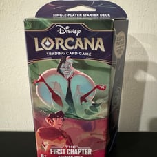Disney Lorcana TCG The First Chapter Starter Deck~ Ruby Emerald W/Booster Pack!