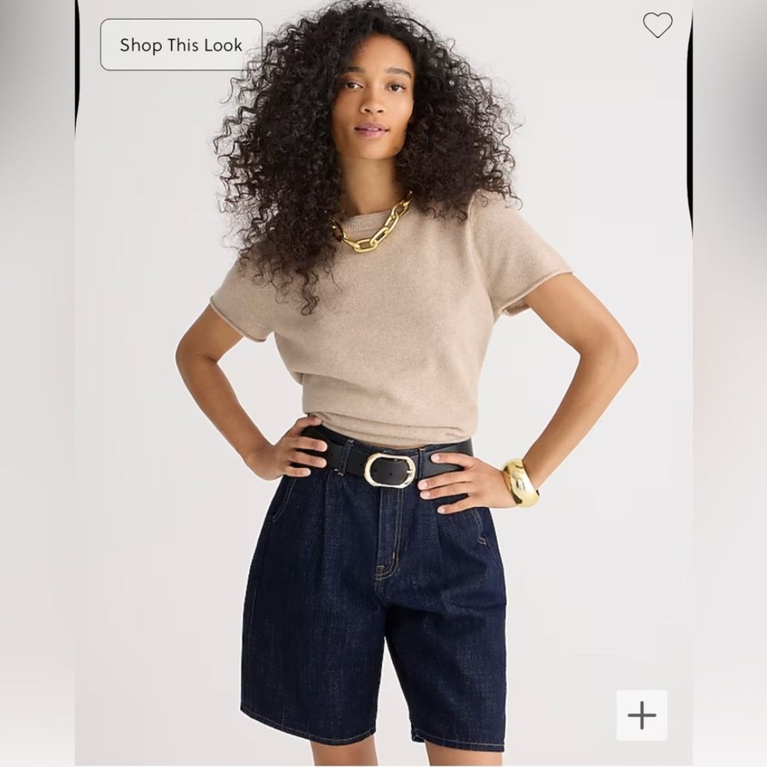 J. Crew Women’s 100% Cashmere relaxed T-shirt Size Small NWT
