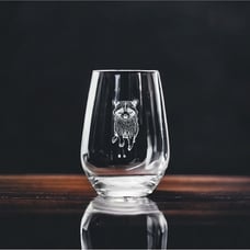 Raccoon Stemless Wine Glasses x4 Premium 15 Oz Personalize Gift Outdoor NEW