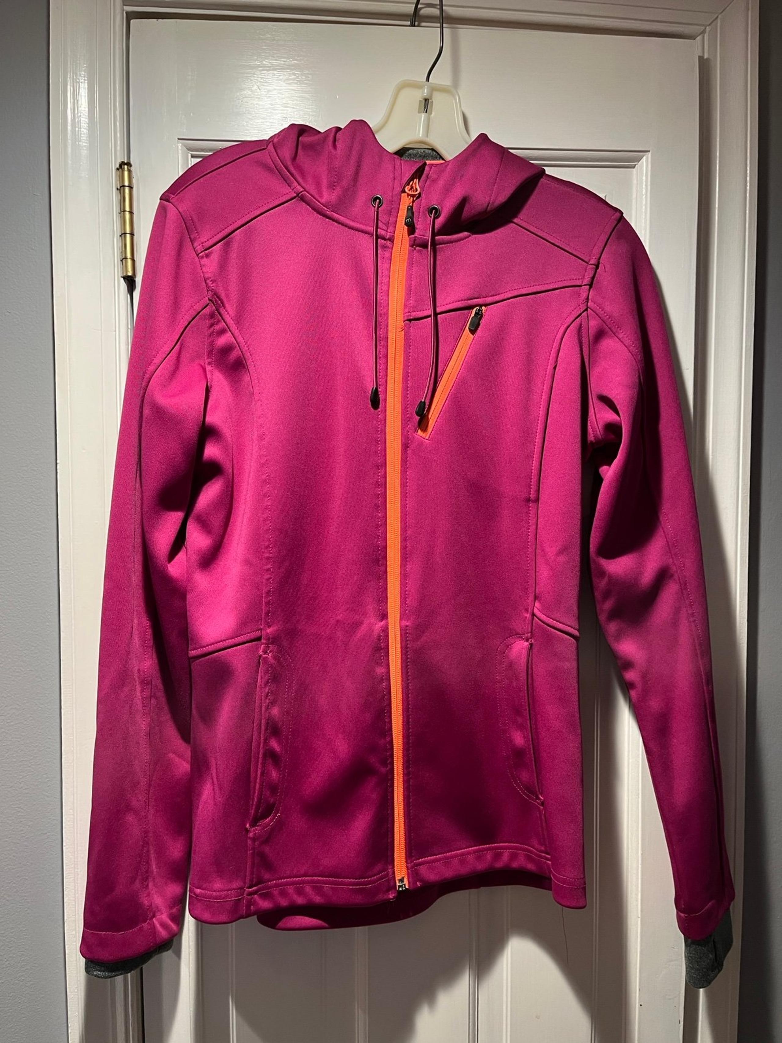 Women’s MONDETTA Pink Athletic Zip Up Jacket sz M