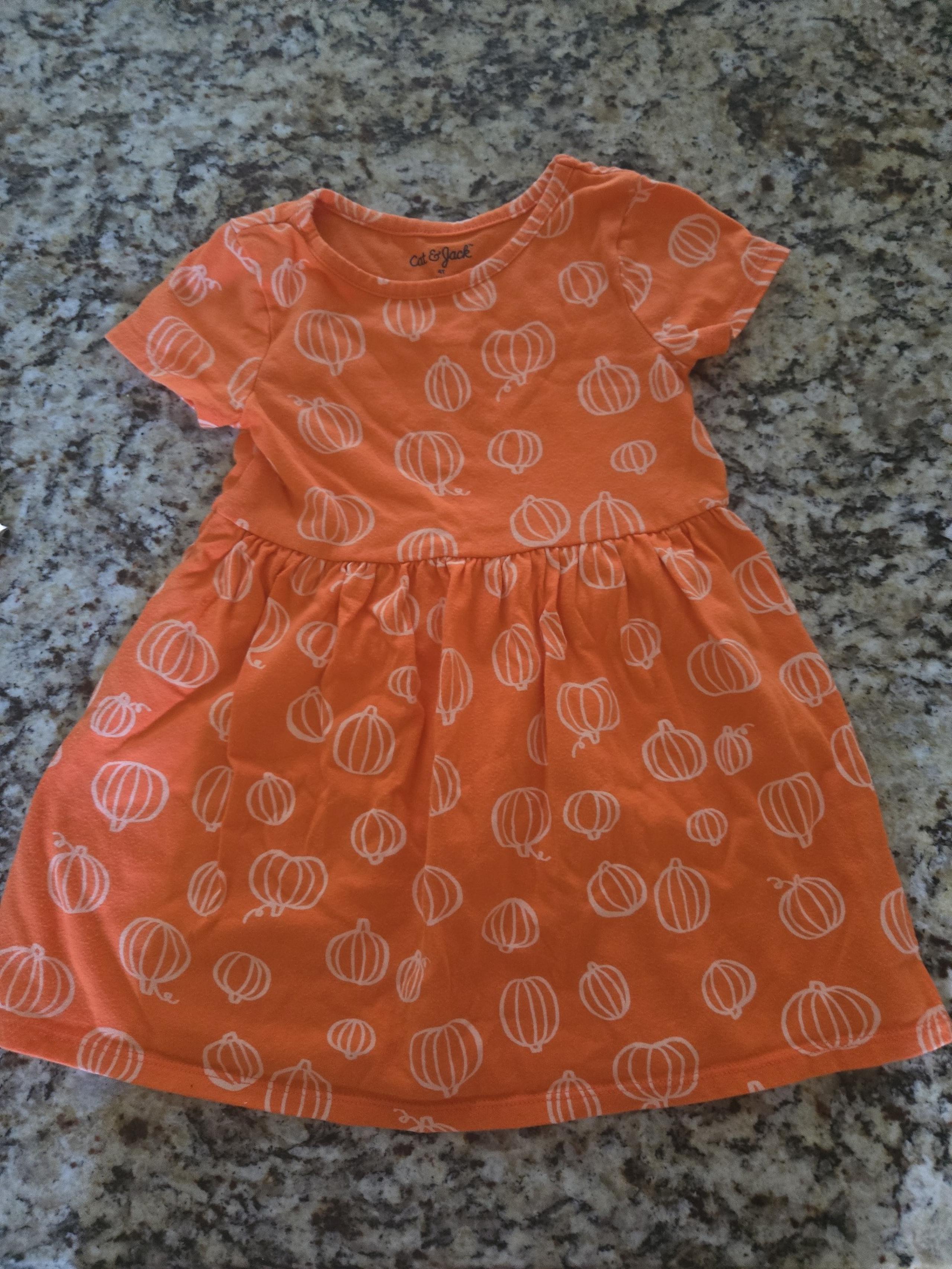 Toddler pumpkin dress