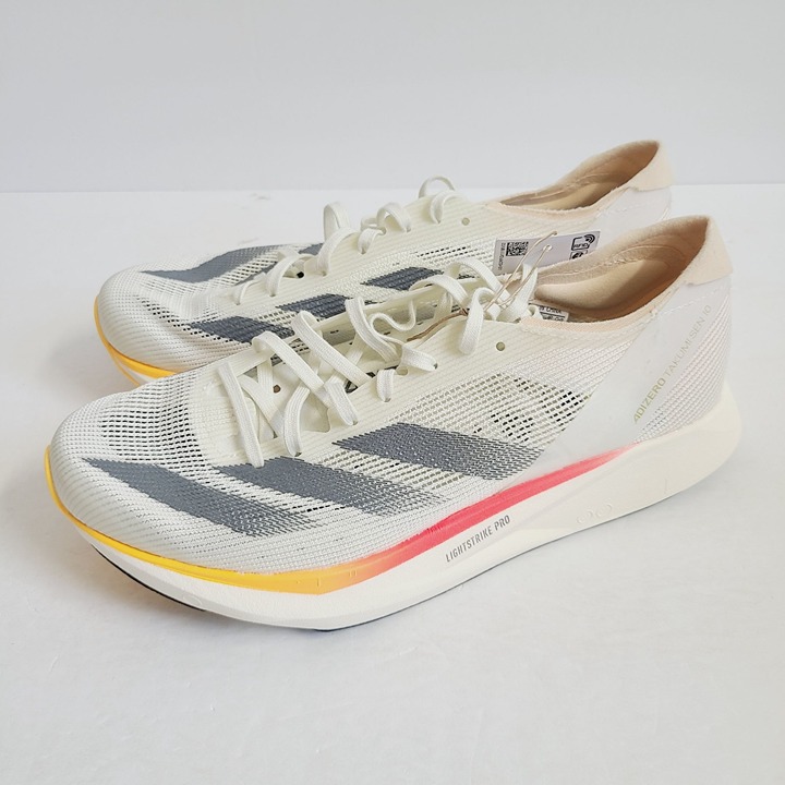 Adidas Womens Adizero Takumi Sen 10 Running Shoes IG8208 Size 7 Ivory