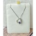 NWOT Felicia Design Sterling Silver 925 Opal Amethyst Heart Pendant Necklace