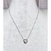 NWOT Felicia Design Sterling Silver 925 Opal Amethyst Heart Pendant Necklace