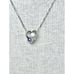NWOT Felicia Design Sterling Silver 925 Opal Amethyst Heart Pendant Necklace