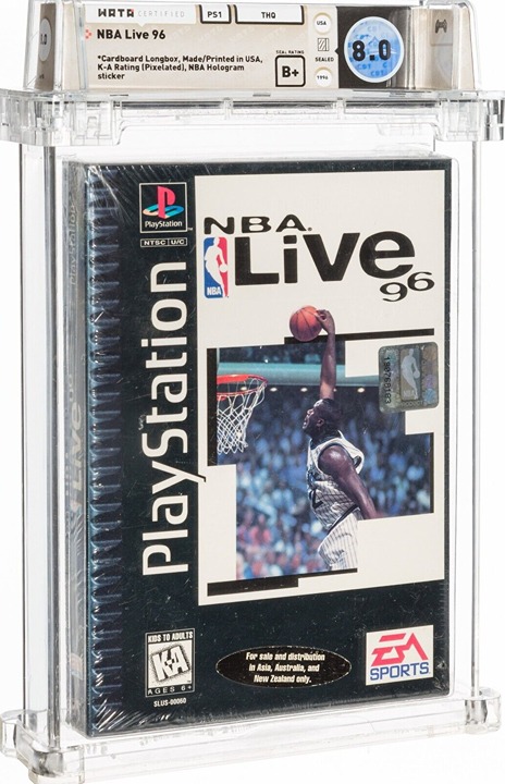 SEALED SHAQ ROOKIE NBA Live '96 Basketball (PlayStation LongBox, 1995)