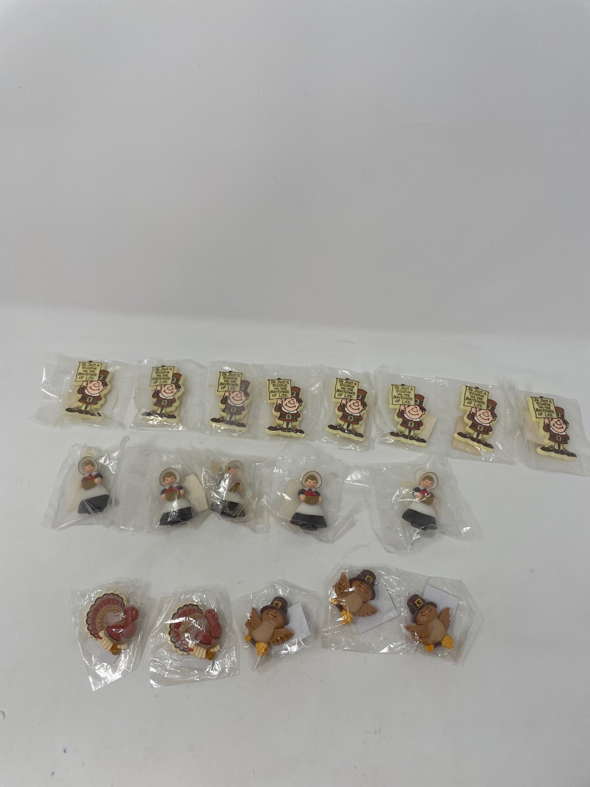A lot of Vintage Hallmark PIN Thanksgiving Pilgrim Mayflower of Life Turkey Broo