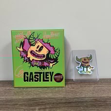 Signed nycc24 Exclusive Mischief Toys Black Light Suited Gastley LE185+ sticker