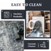 5x7 Area Rugs - Machine Washable Rugs for Living Room, Gray Modern Area Rug