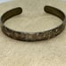 Silver tone cuff floral Bracelet