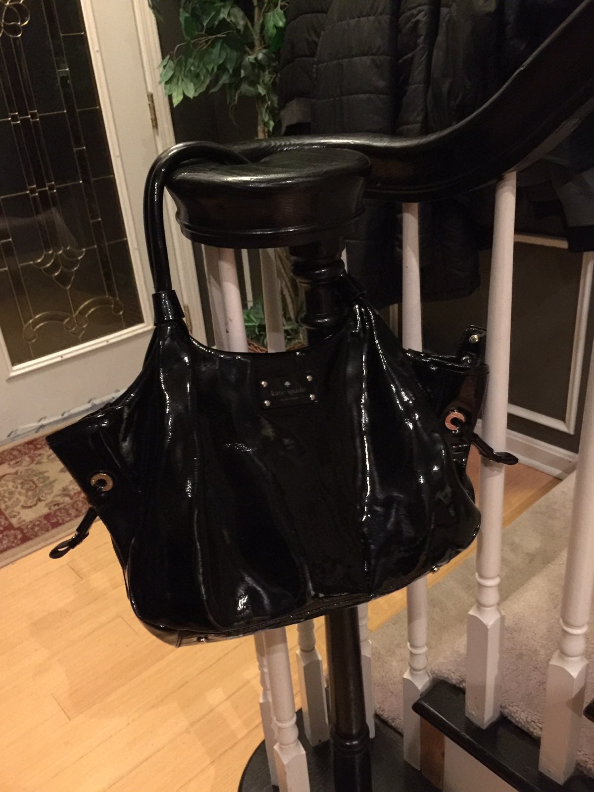 Kate spade large patent leather handbag
