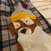 Mini Boden plaid dog Pinnie
