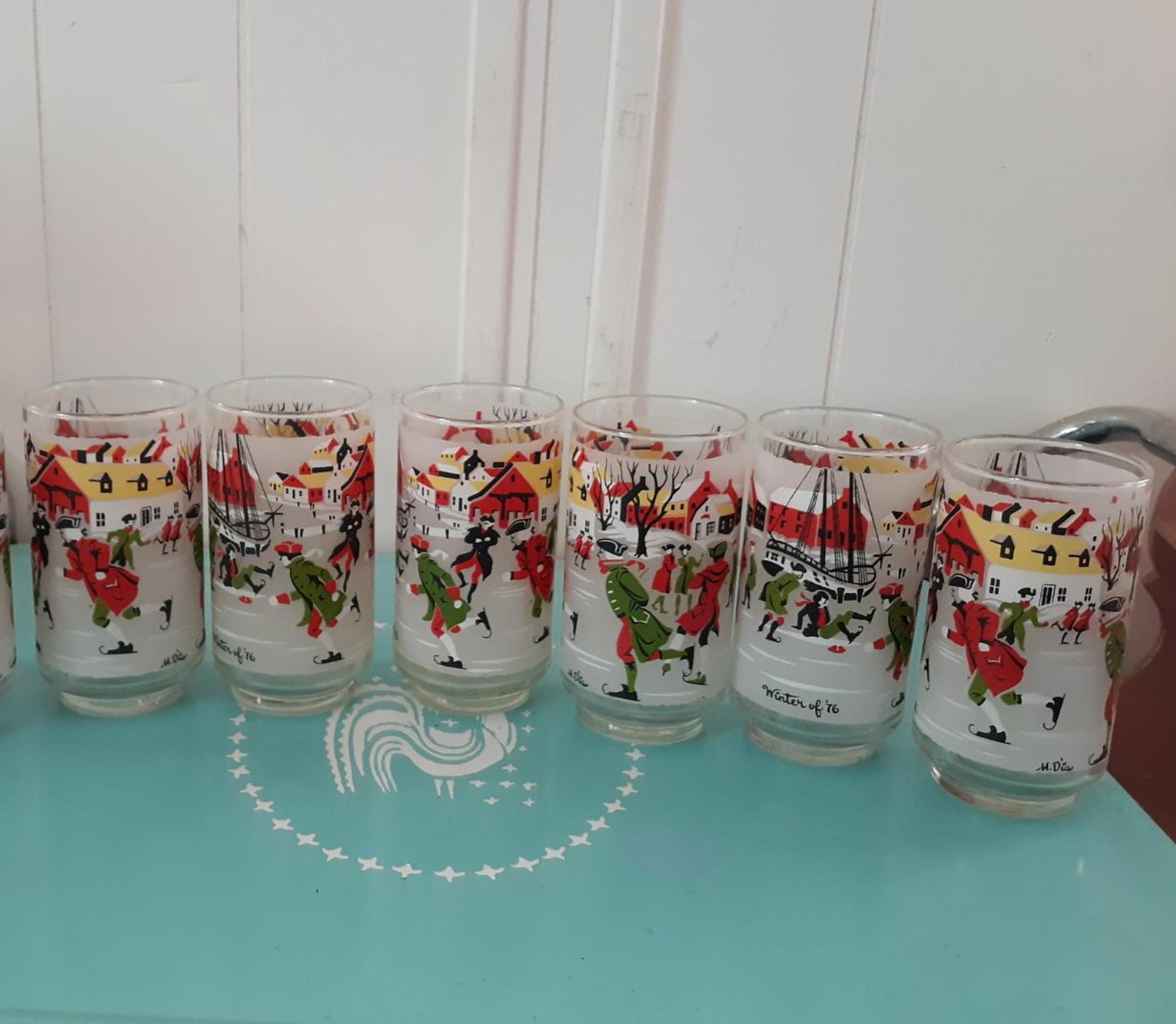 Vintage Libbey Christmas Tumblers