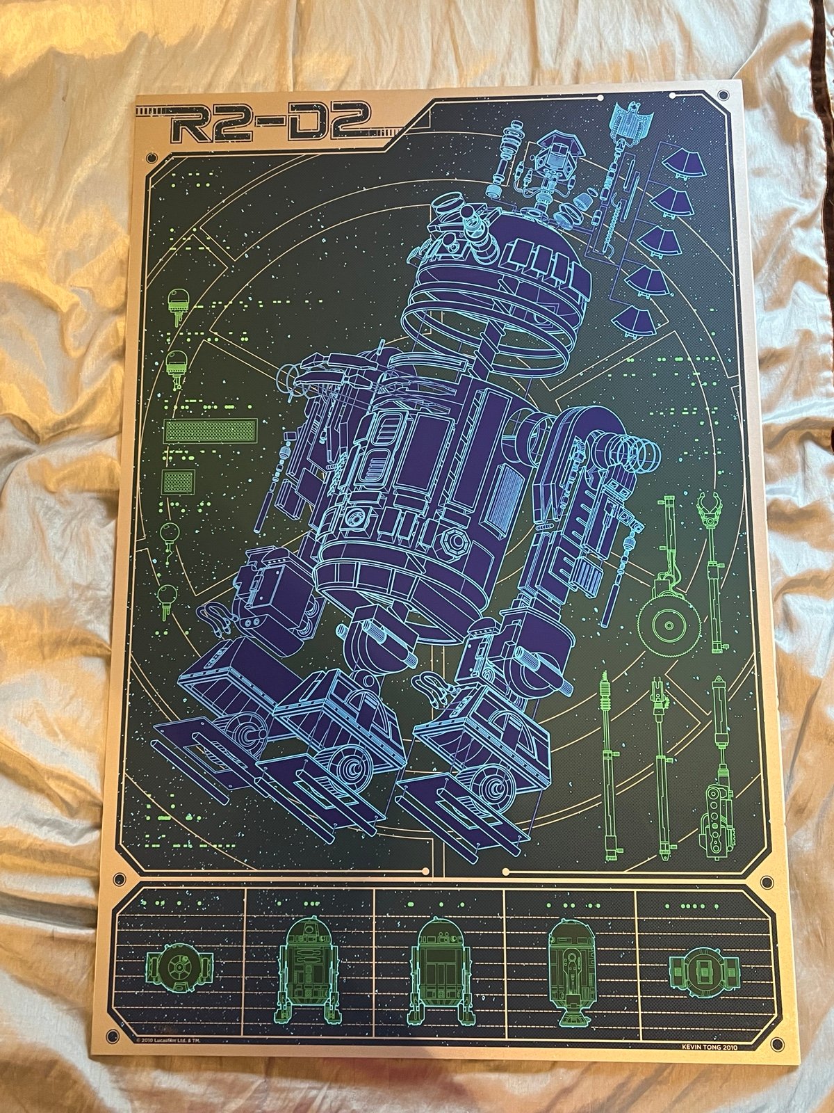 Star Wars R2D2 A Linch Pin Droid Kevin Tong Mondo Poster Art Screen Print GID