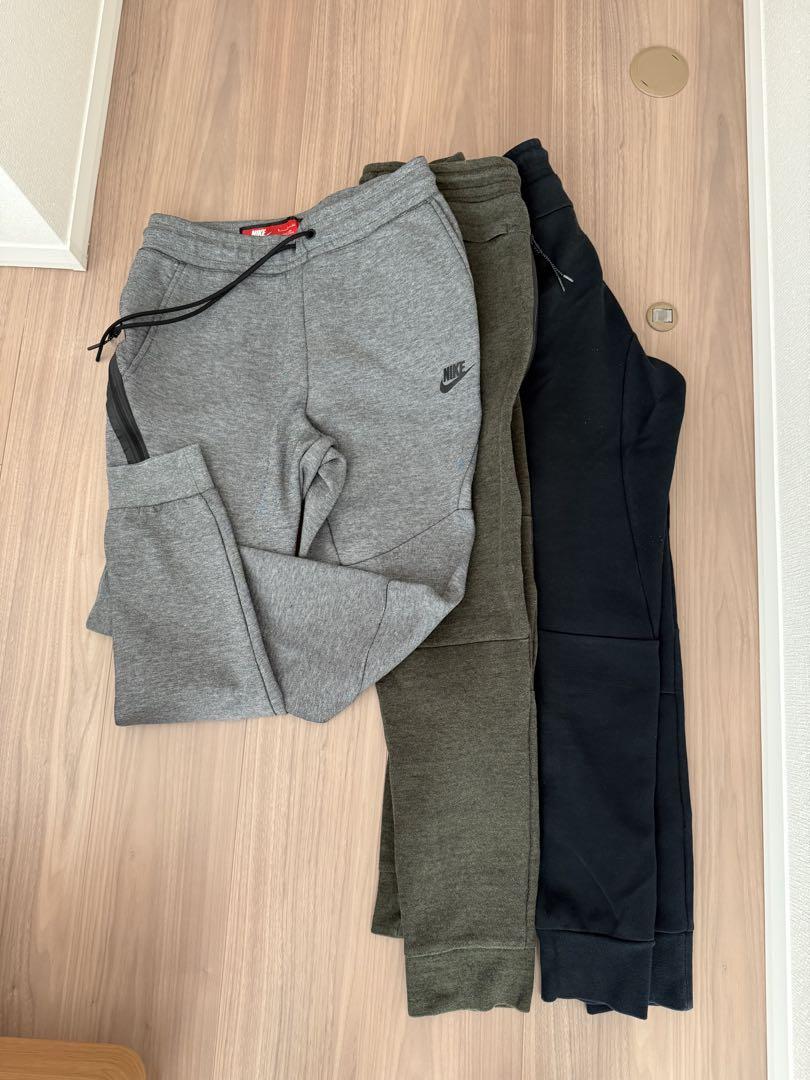 【3 Pack】NIKE Tech Fleece Jogger Pants, Size S