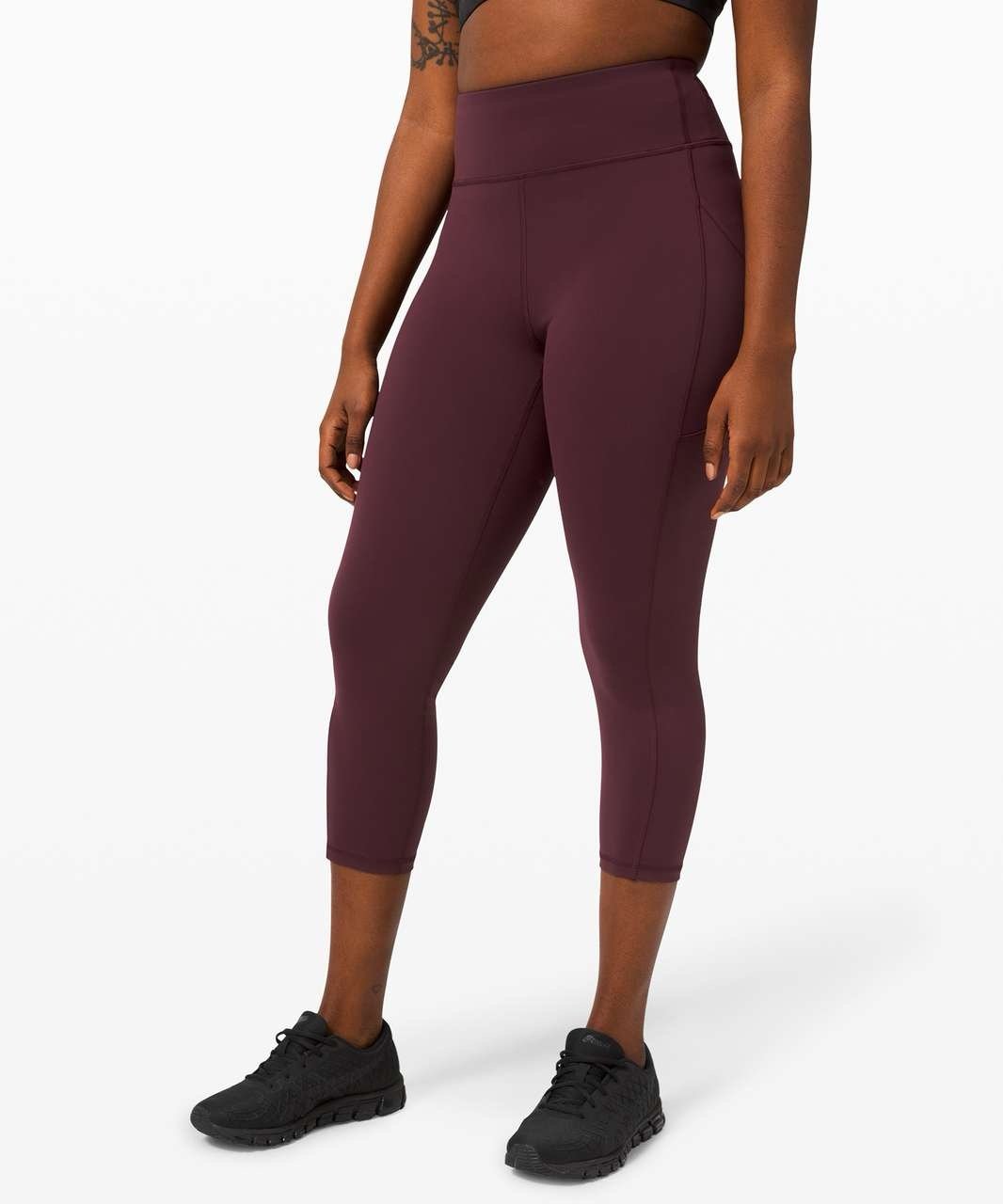 Lululemon - Invigorate high rise crop 23” cssi cassis size 8