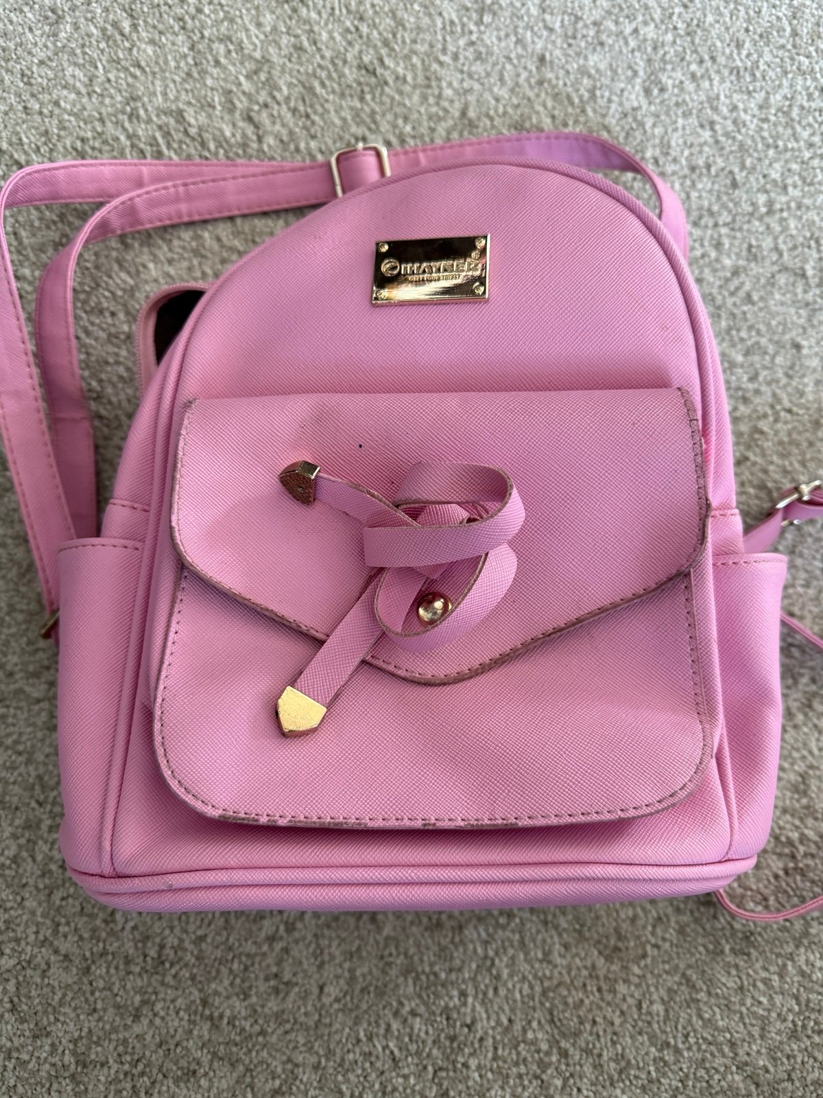 IHAYNER Backpack Purse Girls size 9 x 9x 5 Pink Bow