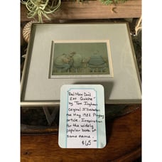 “Real Men Don't Eat Quiche” Framed Illustration
