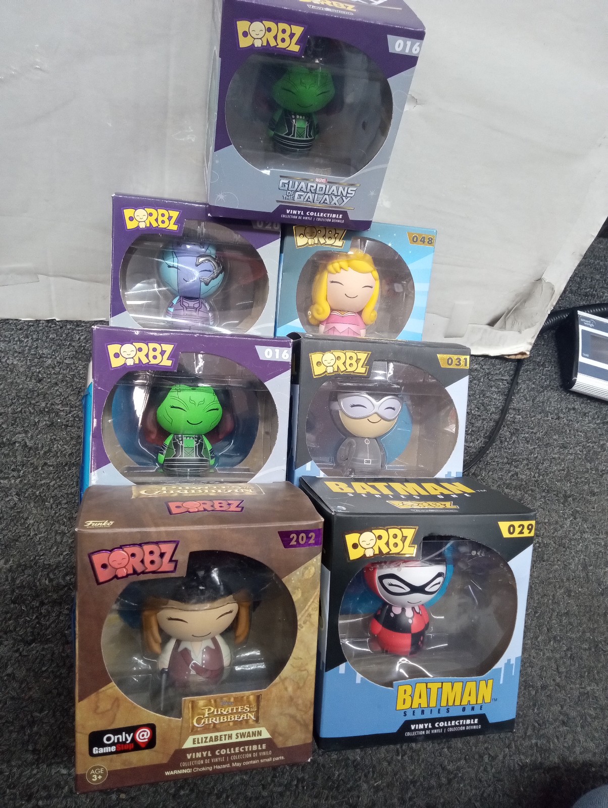 Dorbz Guardians of the Galaxy, Batman, Disney, Pirates of the Caribbean vinyl co