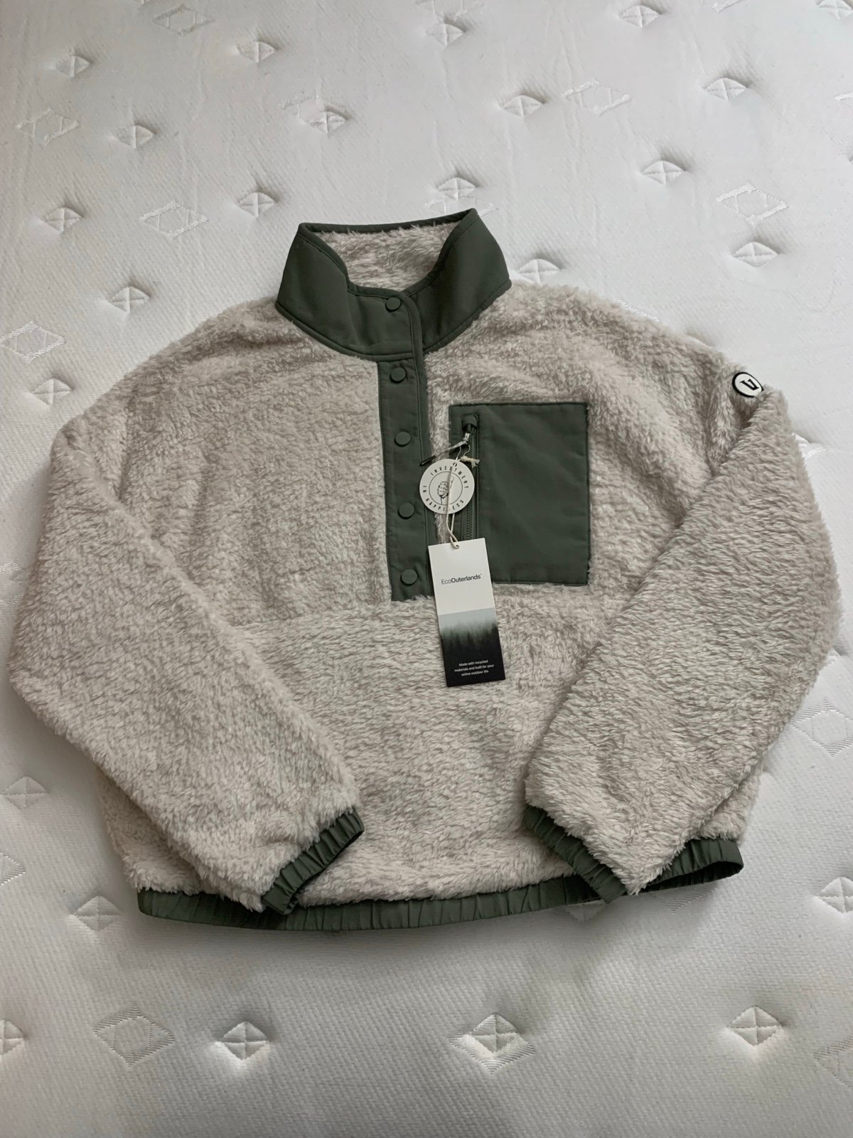 Vuori cozy sherpa popover coat