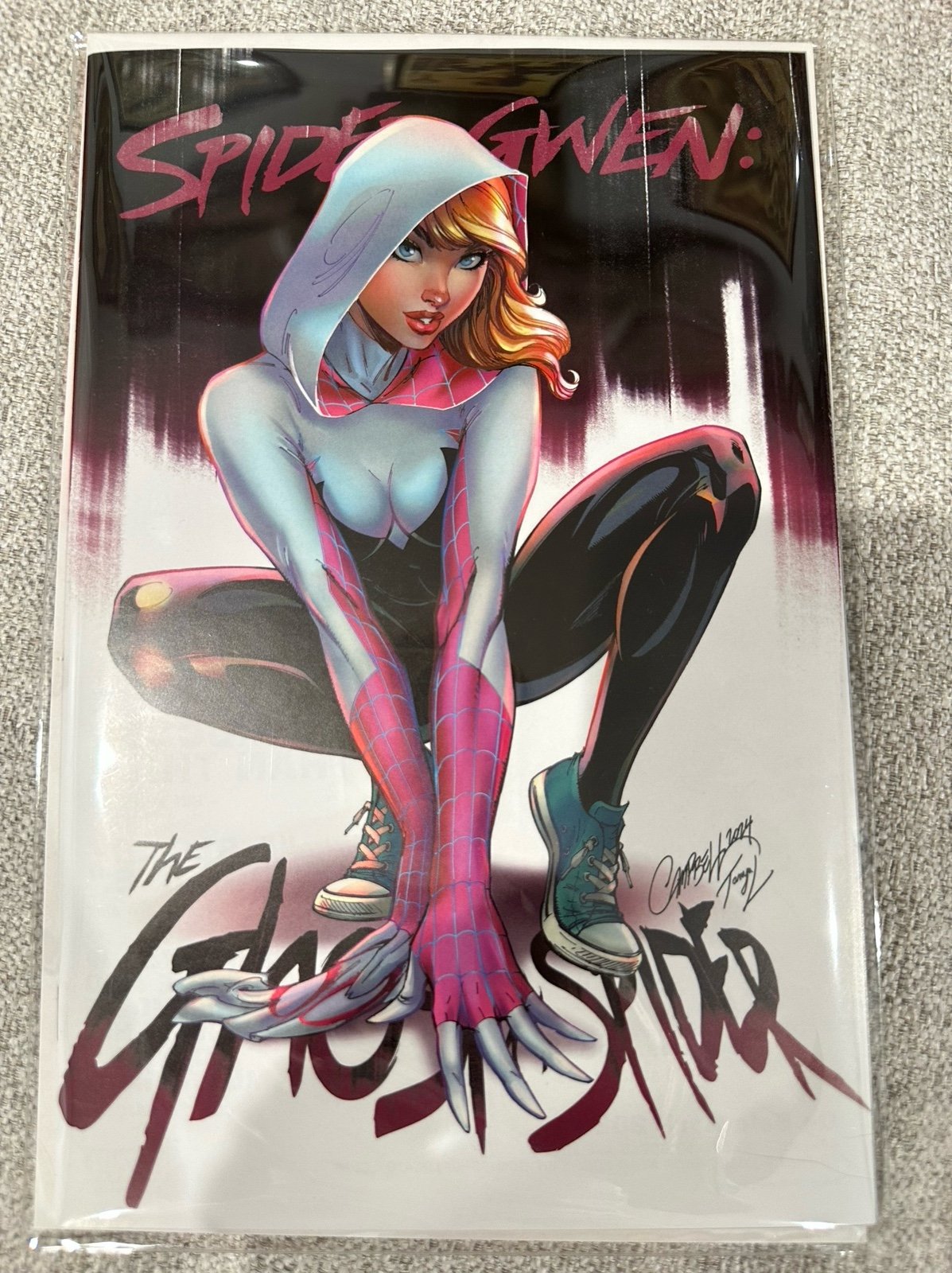 SDCC 2024 excluisve Spider-Gwen: The Ghost Spider #1 J Scott Campbell comic
