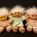 3 RARE Vintage 14 TROLL Dolls