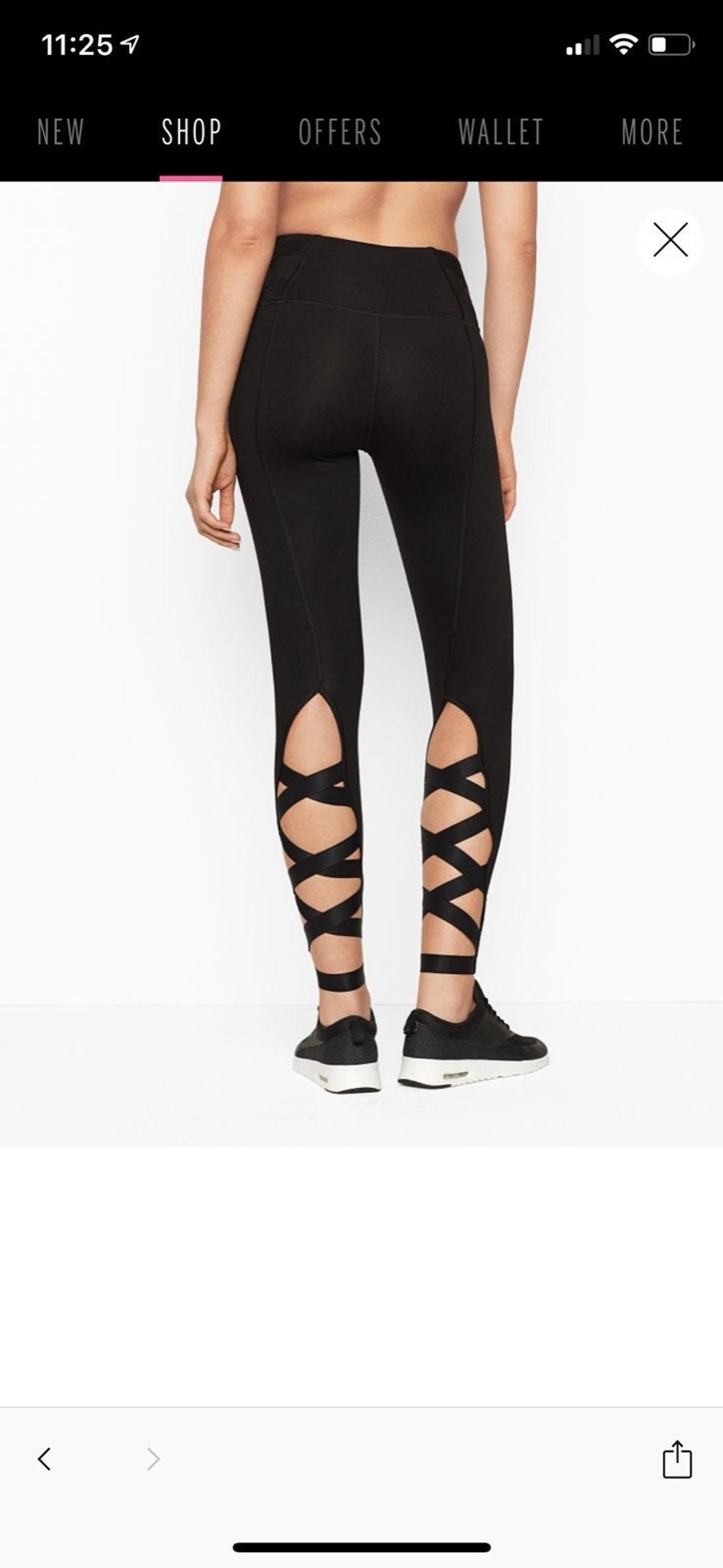 Victoria Secret Lace Up Tights Medium