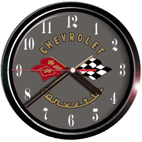 Chevrolet Corvette Corvette Corvette flags chevrolet A010 WALL CLOCK