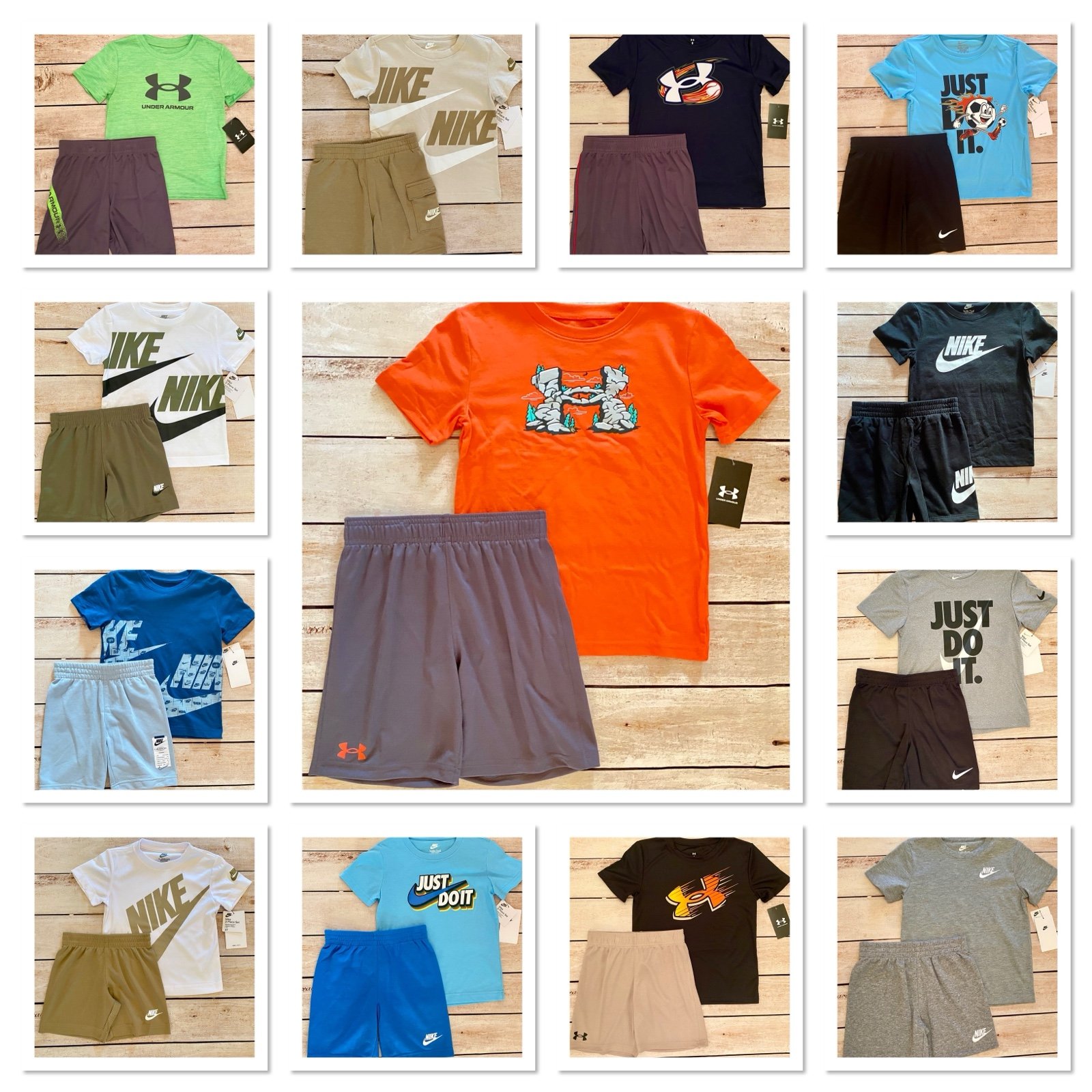 Boys Size 6 Under Armour & Nike Short Set