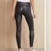 SPANX MOTO Metallic Gray Leggings in S