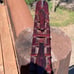 Vintage hand carved Māori tekoteko wood canoe