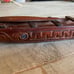 Vintage hand carved Māori tekoteko wood canoe