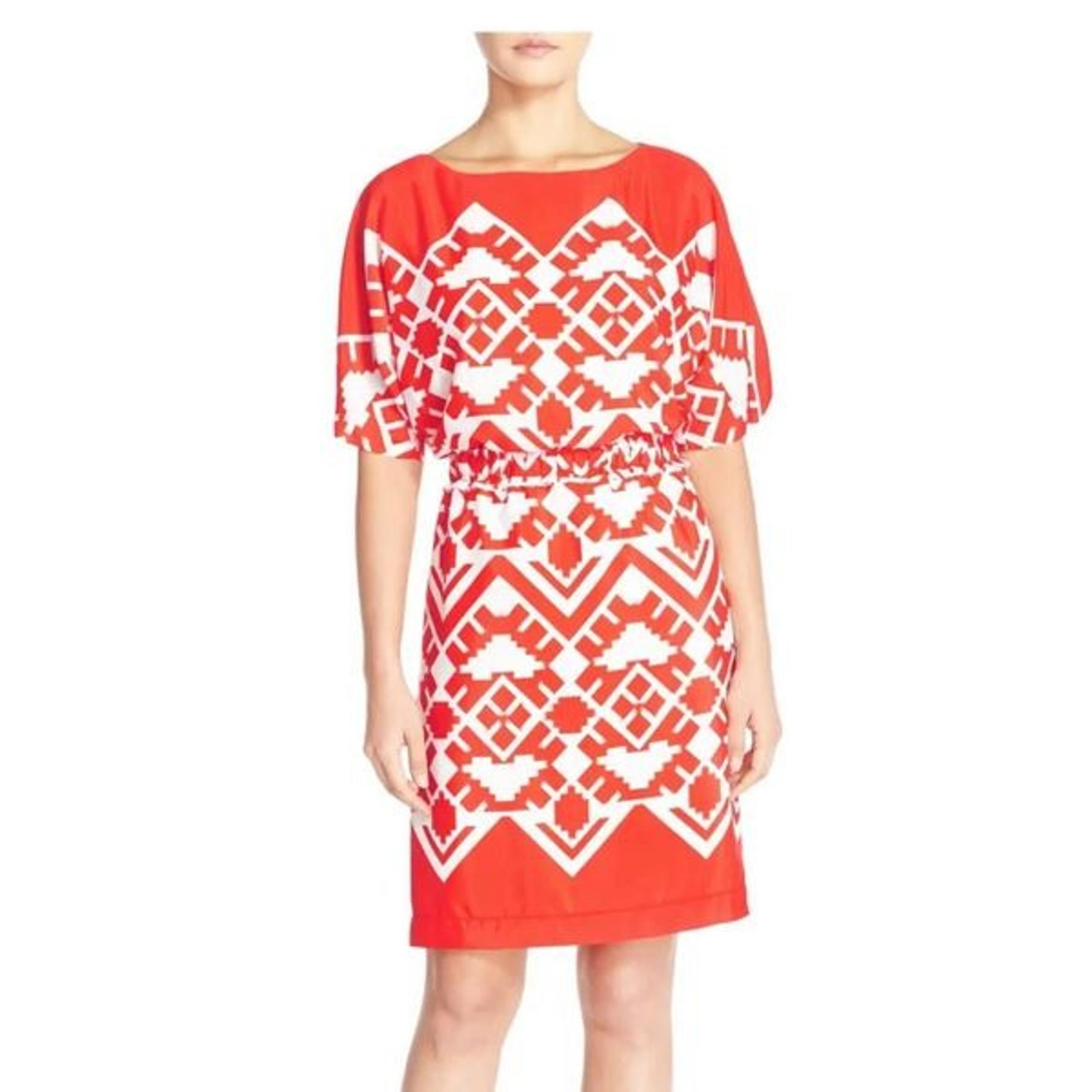 Eliza J. OBI Geometric Sheath Dress 6