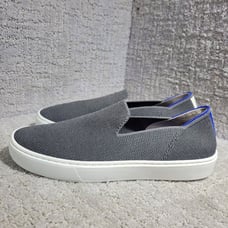Rothy's The Sneaker Women's Size 6.5 US Steel Gray Textile Slip On Casual Shoes