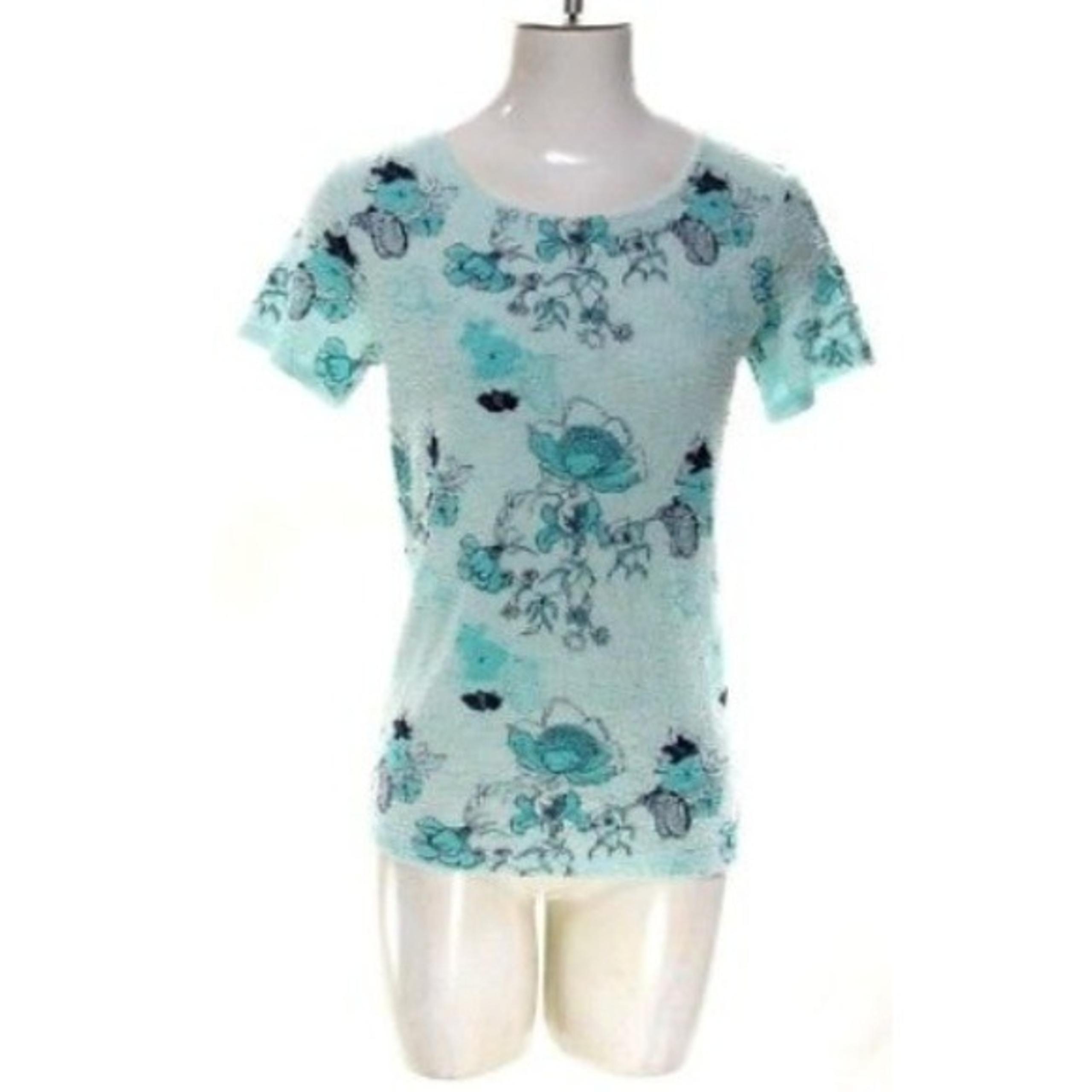 White Stag Womens Sz 4-6 Floral Knit Top