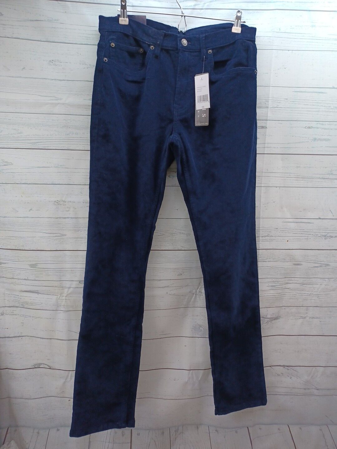 Jachs New York Men’s Straight Fit Stretch Corduroy Pants Navyblue Sz 33x34 12