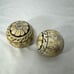 VTG/Antique Rare Camel bone mosaic spheres