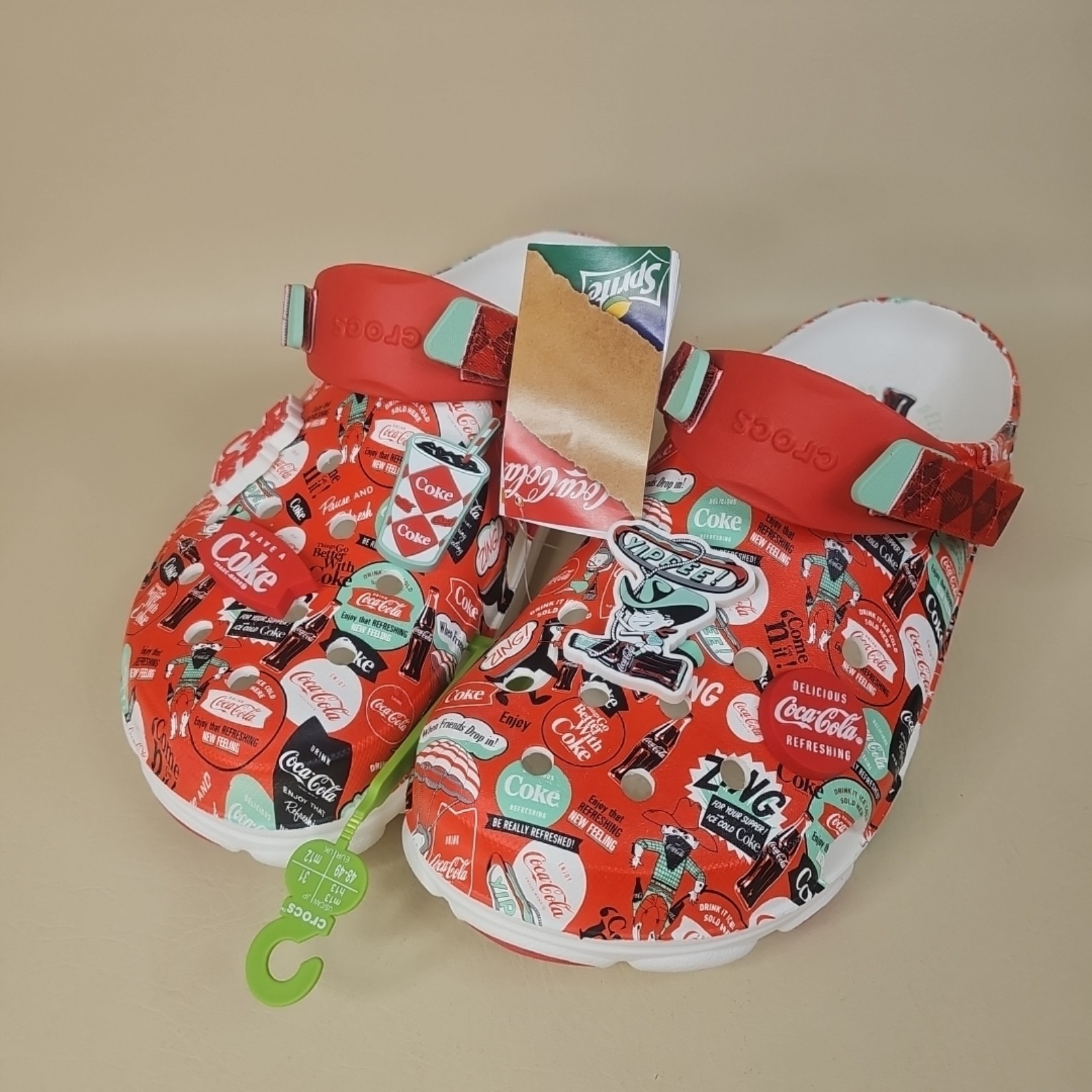 CROCS Mens Size 13 COCA COLA ALL-TERRAIN CLOG 209312 Cowboy White Red NEW