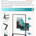 24 Black Acrylic Table Number Frames