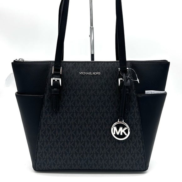 Michael Kors Large Charlotte Tote Bag Black (NWT)